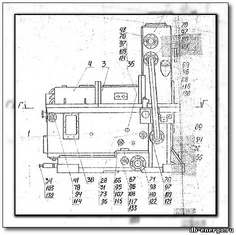 Сборочный чертеж - Опора переднего подшипника турбины К-500-240-2 ХТГЗ