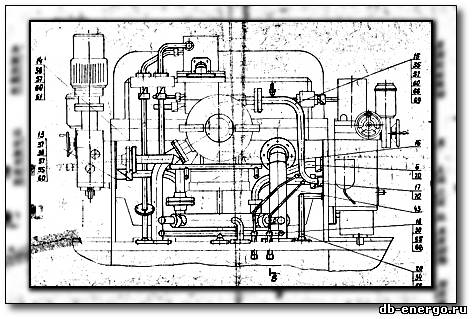 Сборочный чертеж Трубопроводы ЦВД Б-821-50СБ паровой турдины К-500-240-2 ХТГЗ
