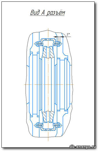 Сборочный чертёж импульсного насоса Б-821-40-СБ (Датчик угловой скорости) турбины К-500-240-2 ХТГЗ